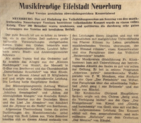 Zeitungsartikel TV 1958