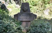 Gedenkkreuz am Pest-Friedhof Wallerbach
